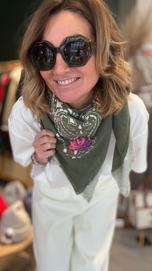 Carré bandana Kaki